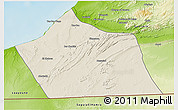 Shaded Relief 3D Map of Tan-Tan, physical outside
