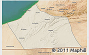 Shaded Relief 3D Map of Tan-Tan, satellite outside