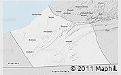 Silver Style 3D Map of Tan-Tan