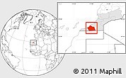Blank Location Map of Tan-Tan, highlighted parent region