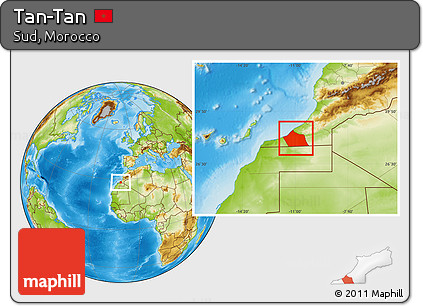 Physical Location Map of Tan-Tan