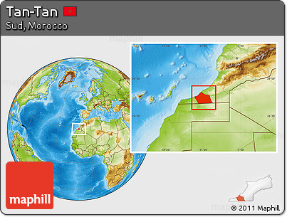 Physical Location Map of Tan-Tan