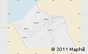 Classic Style Map of Tan-Tan, single color outside