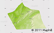 Physical Map of Tan-Tan, cropped outside