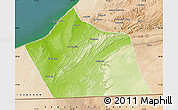Physical Map of Tan-Tan, satellite outside