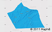 Political Map of Tan-Tan, cropped outside