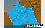 Political Map of Tan-Tan, darken