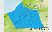 Political Map of Tan-Tan, physical outside