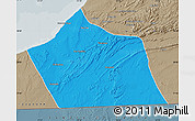 Political Map of Tan-Tan, semi-desaturated