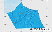 Political Map of Tan-Tan, single color outside