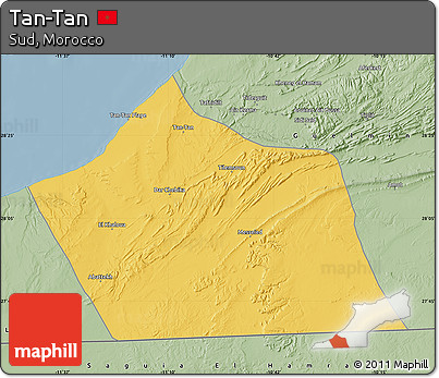 Savanna Style Map of Tan-Tan