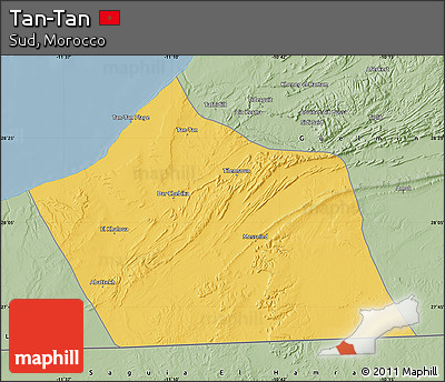 Savanna Style Map of Tan-Tan