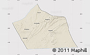 Shaded Relief Map of Tan-Tan, cropped outside