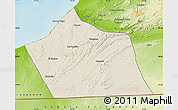 Shaded Relief Map of Tan-Tan, physical outside