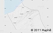 Silver Style Map of Tan-Tan, single color outside