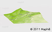 Physical Panoramic Map of Tan-Tan, cropped outside