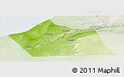 Physical Panoramic Map of Tan-Tan, lighten