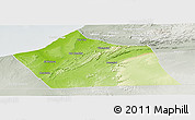 Physical Panoramic Map of Tan-Tan, lighten, semi-desaturated