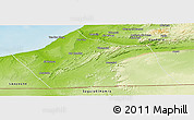 Physical Panoramic Map of Tan-Tan