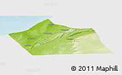 Physical Panoramic Map of Tan-Tan, single color outside