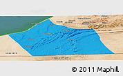 Political Panoramic Map of Tan-Tan, satellite outside