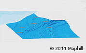 Political Panoramic Map of Tan-Tan, single color outside