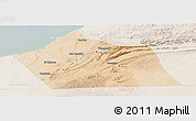 Satellite Panoramic Map of Tan-Tan, lighten