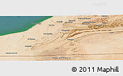 Satellite Panoramic Map of Tan-Tan