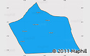 Political Simple Map of Tan-Tan, cropped outside