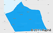 Political Simple Map of Tan-Tan, single color outside