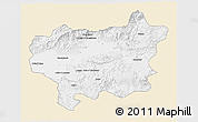 Classic Style 3D Map of Taroudant, single color outside