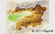 Physical 3D Map of Taroudant, lighten