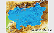 Political 3D Map of Taroudant, physical outside