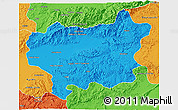 Political 3D Map of Taroudant