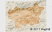 Satellite 3D Map of Taroudant, shaded relief outside
