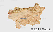Satellite 3D Map of Taroudant, single color outside