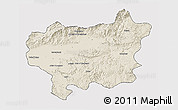 Shaded Relief 3D Map of Taroudant, cropped outside