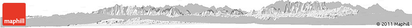 Gray Horizon Map of Taroudant, single color outside