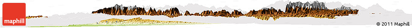 Physical Horizon Map of Taroudant, cropped outside