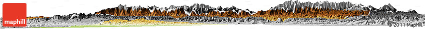 Physical Horizon Map of Taroudant, desaturated