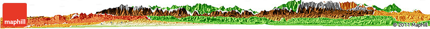 Physical Horizon Map of Taroudant, political outside