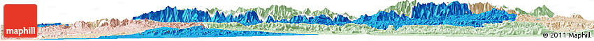 Political Horizon Map of Taroudant, lighten