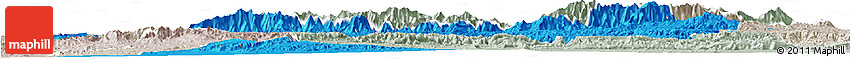 Political Horizon Map of Taroudant, lighten, semi-desaturated