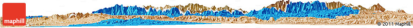 Political Horizon Map of Taroudant, satellite outside