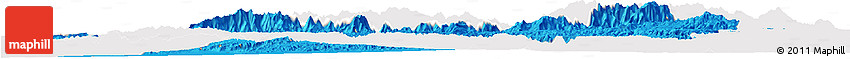 Political Horizon Map of Taroudant, single color outside