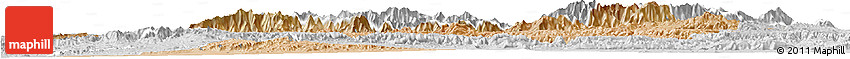 Satellite Horizon Map of Taroudant, lighten, desaturated
