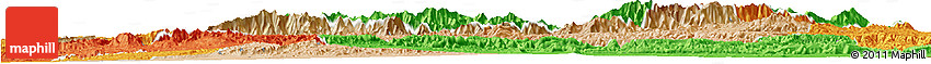 Satellite Horizon Map of Taroudant, political outside