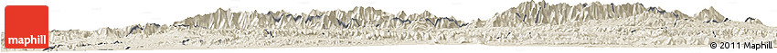 Shaded Relief Horizon Map of Taroudant