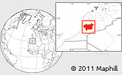 Blank Location Map of Taroudant