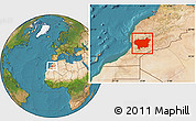 Satellite Location Map of Taroudant